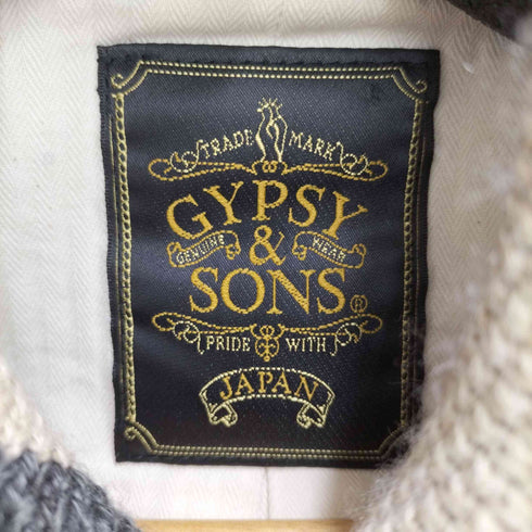 ジプシーアンドサンズ GYPSY&SONS ショールカラー スナップボタン ウールスタジャン メンズ JPN:S