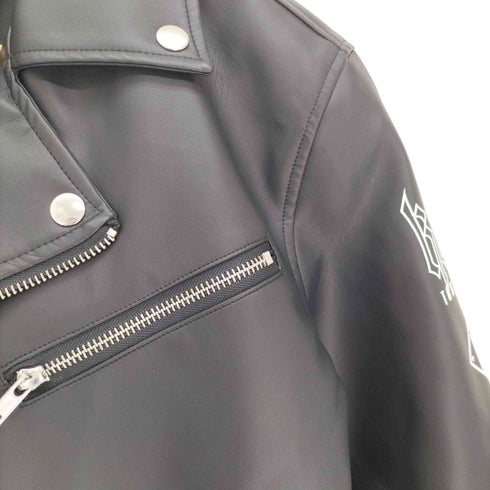 フメイ KRY CLOTHING LIE PUレザーライダース フェイクレザー ライダースジャケット メンズ JPN:M