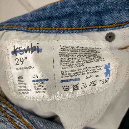 スビ KSUBI 098 DENIM Chitch Slim Fit Jeans in North Blue メンズ 29
