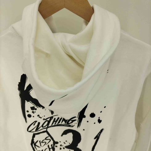 フメイ KRY CLOTHING 生き地獄 ショート丈 ダメージ ジップアップ パーカー メンズ JPN:S