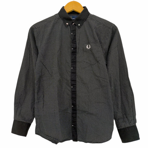 フレッドペリー FRED PERRY ドット柄 比翼シャツ メンズ import:S