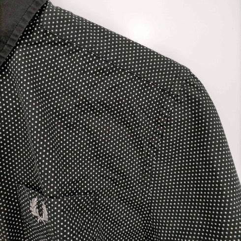 フレッドペリー FRED PERRY ドット柄 比翼シャツ メンズ import:S