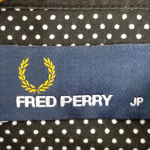 フレッドペリー FRED PERRY ドット柄 比翼シャツ メンズ import:S