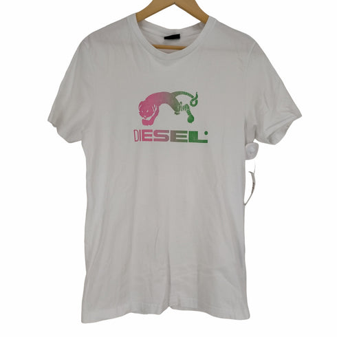 ディーゼル DIESEL フロントプリントクルーネックTシャツ メンズ JPN:L