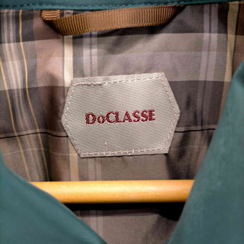 ドゥクラッセ DoCLASSE 裏地チェックナイロンショートコート レディース JPN:S