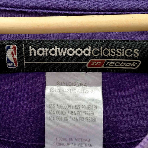 ハードウッドクラシック hardwood classics LAKERS 32番 ビッグサイズ NBA クルーネック長袖Tシャツ メンズ 3XL