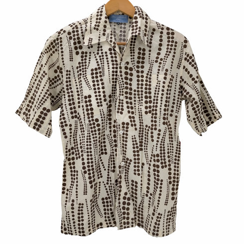 LORENZ SUMMA SOHNE MADE IN GERMANY 総柄 S/S オープンカラーシャツ メンズ import:M