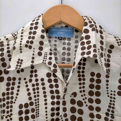 LORENZ SUMMA SOHNE MADE IN GERMANY 総柄 S/S オープンカラーシャツ メンズ import:M
