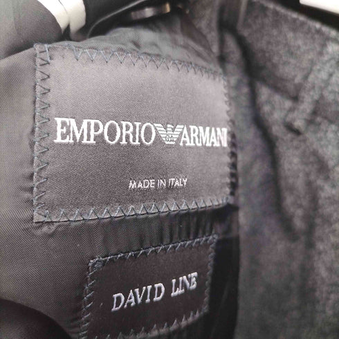 エンポリオアルマーニ EMPORIO ARMANI DAVID LINE イタリア製 ウール 1B テーラードジャケット スラックス セットアップ メンズ 50
