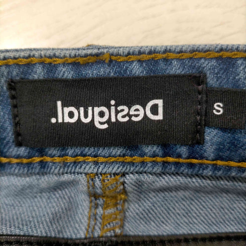 デシグアル Desigual ダブルウエスト レザー切替 ミニスカート レディース JPN:S