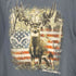 REALTREE アニマルプリント 星条旗 S/S クルーネックTシャツ メンズ import:M