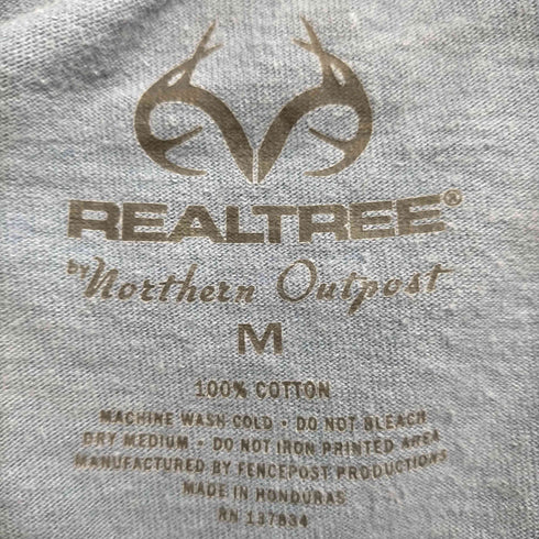 REALTREE アニマルプリント 星条旗 S/S クルーネックTシャツ メンズ import:M