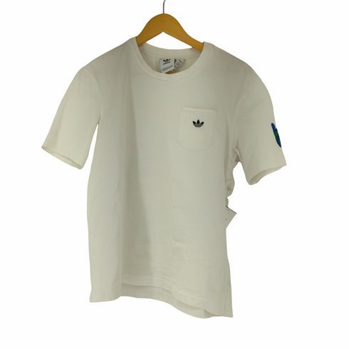 アディダスオリジナルス adidas Originals Artist Tee Funny Printing Sports Round Neck Short Sleeve White メンズ import:S