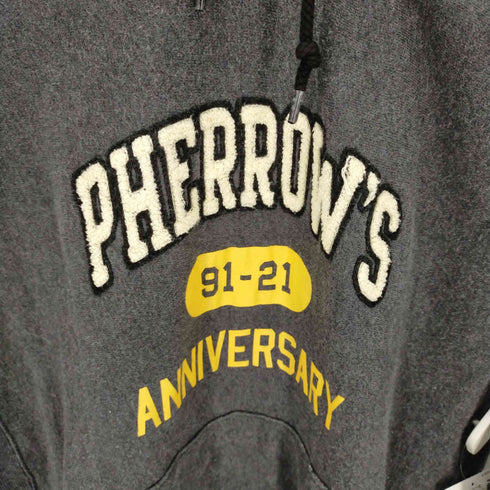 フェローズ PHERROWS ANNIVERSARY プリントプルオーバーパーカー メンズ XL