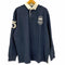 ポロバイラルフローレン Polo by RALPH LAUREN 90S PRL-NYC 刺繍ロゴ 長袖ラガーシャツ メンズ import:L