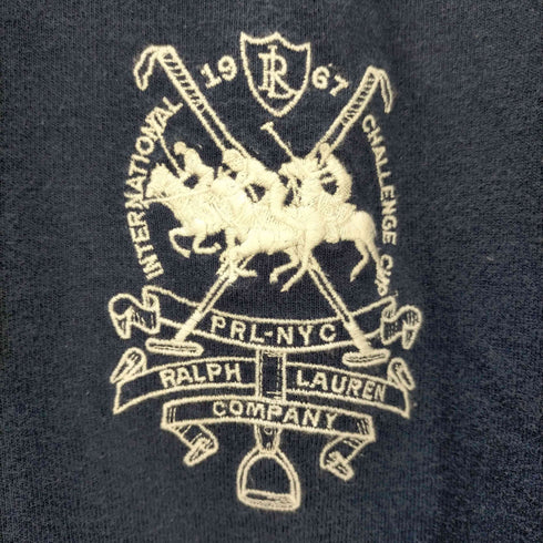 ポロバイラルフローレン Polo by RALPH LAUREN 90S PRL-NYC 刺繍ロゴ 長袖ラガーシャツ メンズ import:L
