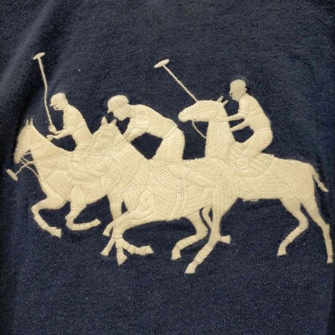 ポロバイラルフローレン Polo by RALPH LAUREN 90S PRL-NYC 刺繍ロゴ 長袖ラガーシャツ メンズ import:L