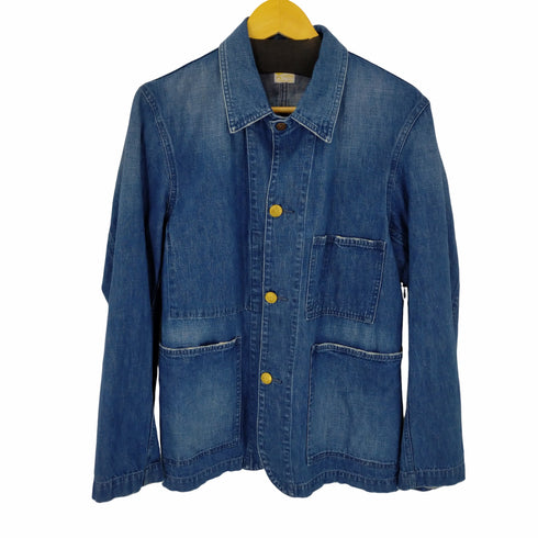 バーンズ アウト フィッターズ BARNS OUT FITTERS デニムカバーオール 金ボタン メンズ JPN:2