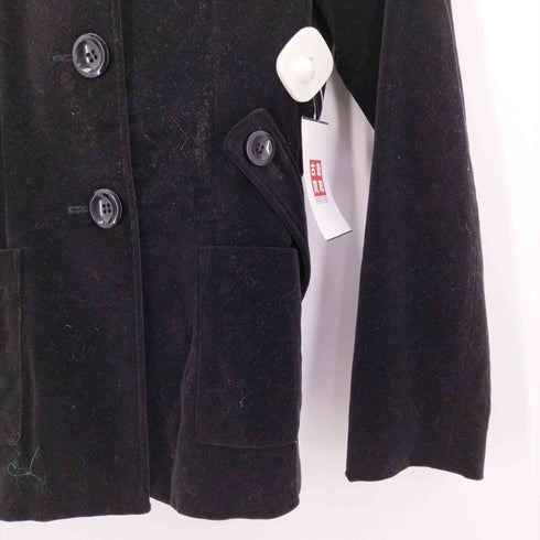 ミッシェルクラン MICHEL KLEIN 90S VINTAGE ベロア テーラード ジャケット レディース JPN:38