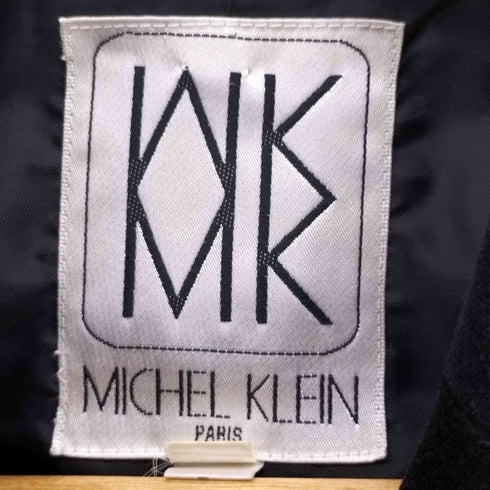 ミッシェルクラン MICHEL KLEIN 90S VINTAGE ベロア テーラード ジャケット レディース JPN:38