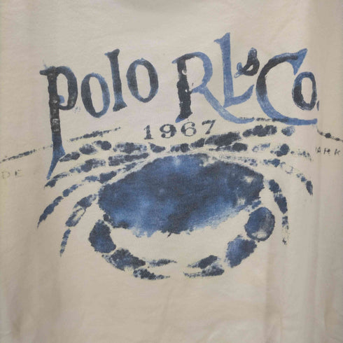ポロバイラルフローレン Polo by RALPH LAUREN プリントイラスト クルーネック 半袖Tシャツ メンズ import:XL