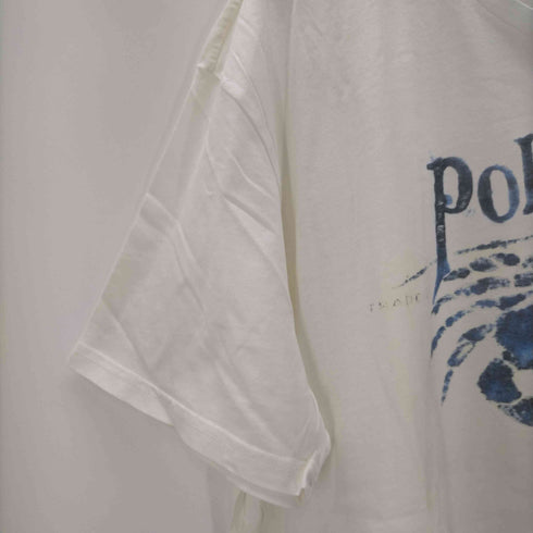 ポロバイラルフローレン Polo by RALPH LAUREN プリントイラスト クルーネック 半袖Tシャツ メンズ import:XL