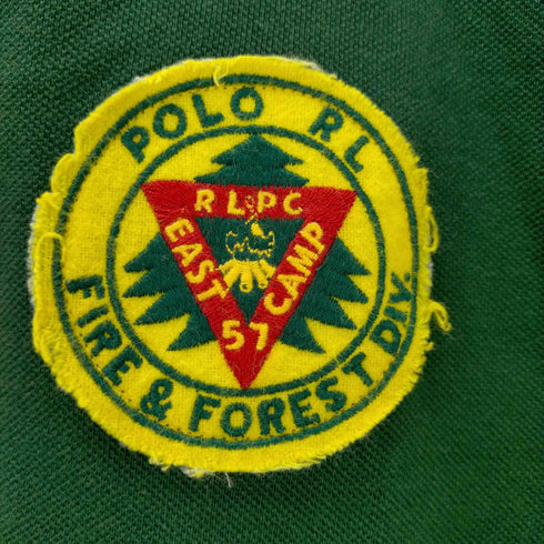 ポロバイラルフローレン Polo by RALPH LAUREN CUSTOM SLIM FIT RLPC CAMP バックワッペン 半袖ポロシャツ メンズ import:M