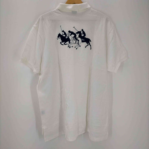 ポロバイラルフローレン Polo by RALPH LAUREN バック3連ビッグポニー 鹿の子ポロシャツ メンズ import:XXL
