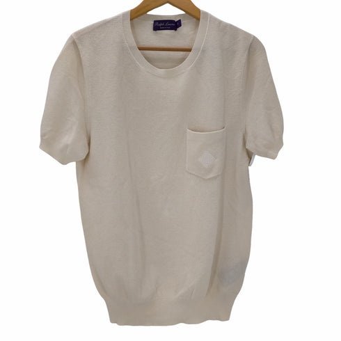ラルフローレンパープルレーベル RALPH LAUREN PURPLE LABEL イタリア製 サーマルニット 半袖Tシャツ メンズ import:M