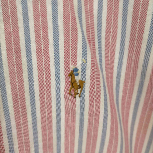 ラルフローレン RALPH LAUREN CLASSIC FIT ポニー刺繍 BD マルチボーダー L/S シャツ メンズ 17 1/2