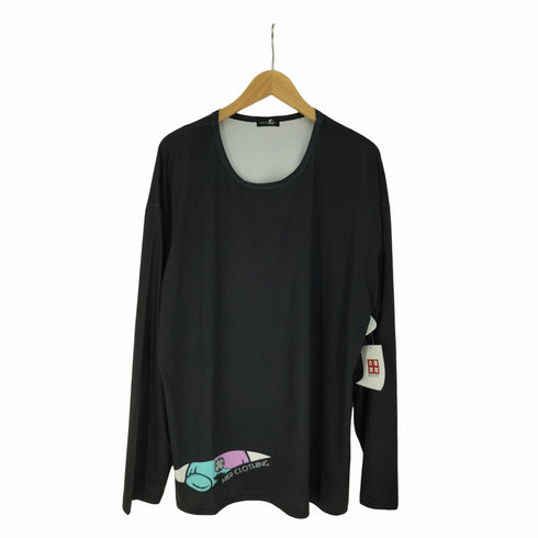 ニーア クロージング NieR CLOTHING 裾 プリント セカンドスキン カットソー メンズ