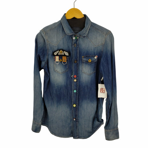 ディーゼル DIESEL マルチボタンウエスタンデニムシャツ メンズ JPN:S