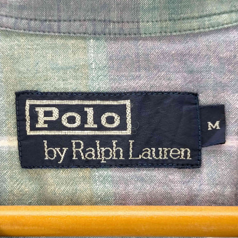 ポロバイラルフローレン Polo by RALPH LAUREN チェック柄 開襟半袖シャツ メンズ import:M