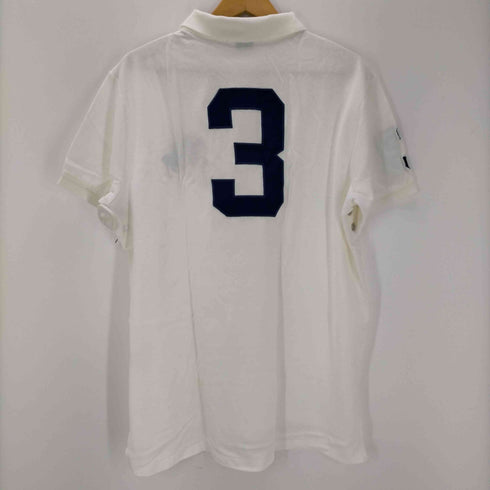 ポロバイラルフローレン Polo by RALPH LAUREN CUSTOM FIT ナンバー刺繍 半袖ポロシャツ メンズ import:XXL