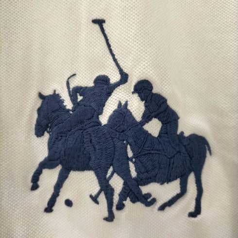 ポロバイラルフローレン Polo by RALPH LAUREN CUSTOM FIT ナンバー刺繍 半袖ポロシャツ メンズ import:XXL