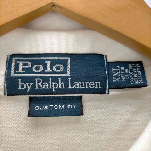 ポロバイラルフローレン Polo by RALPH LAUREN CUSTOM FIT ナンバー刺繍 半袖ポロシャツ メンズ import:XXL