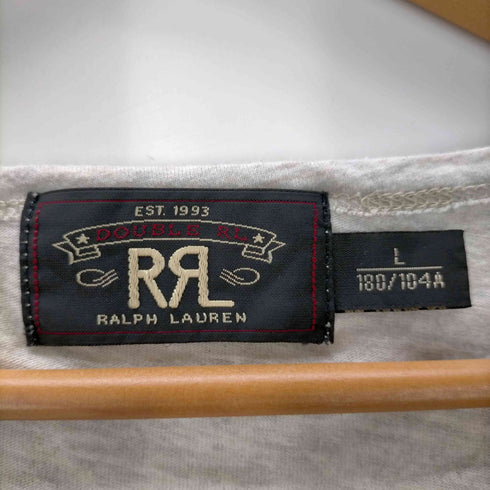 ダブルアールエル ラルフローレン RRL RALPH LAUREN 無地 Vネック 半袖Tシャツ メンズ import:L