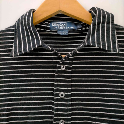 ポロバイラルフローレン Polo by RALPH LAUREN ボーダー柄 半袖ポロシャツ メンズ import:S