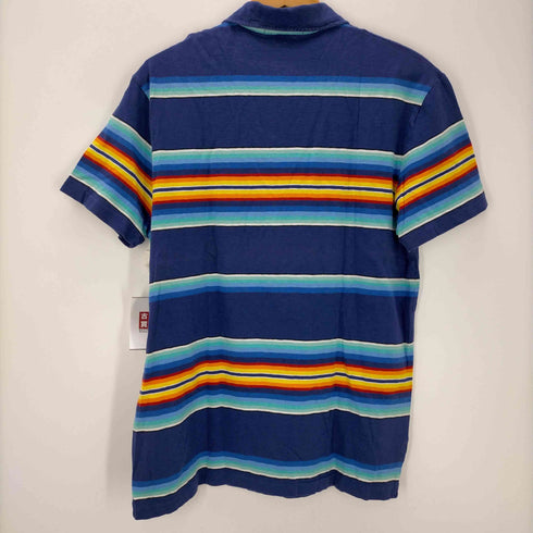 ポロバイラルフローレン Polo by RALPH LAUREN ボーダー柄 半袖ポロシャツ メンズ import:M