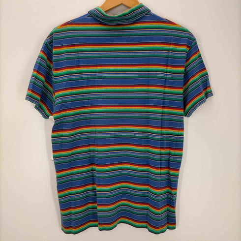 ポロバイラルフローレン Polo by RALPH LAUREN ボーダー柄 半袖ポロシャツ メンズ import:M