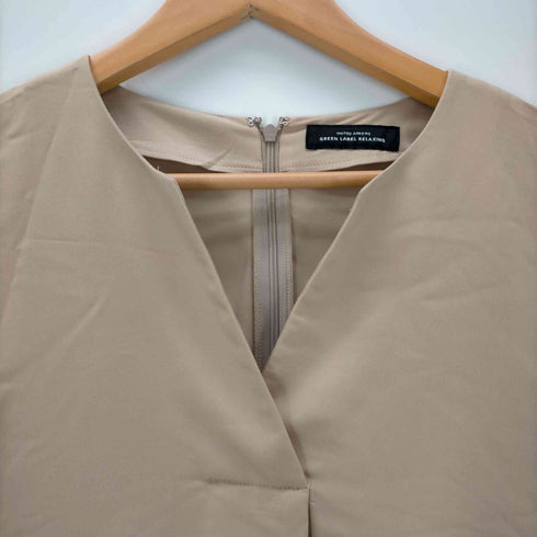 ユナイテッドアローズグリーンレーベルリラクシング UNITED ARROWS green label relaxing コードベルト キイネック ワンピース レディース FREE