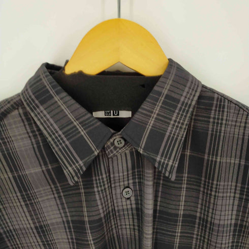 ユニクロユー UNIQLO U フランネルオーバーサイズチェックシャツ メンズ import:XL
