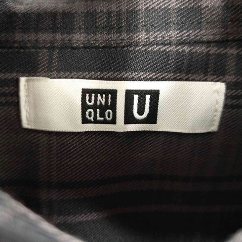 ユニクロユー UNIQLO U フランネルオーバーサイズチェックシャツ メンズ import:XL