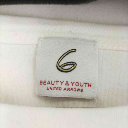 ロクビューティーアンドユースユナイテッドアローズ 6 BEAUTY & YOUTH UNITED ARROWS HOOKTAPE COTTON SHORT SLEEVE / フックテープ コットン ショート スリーブ カットソー レディース FREE