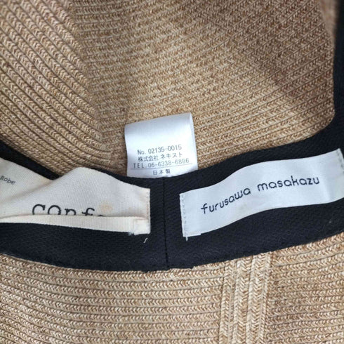 ネストローブ コンフェクト nest Robe CONFECT ×FURUSAWA MASAKAZU 麦わら帽子 レディース