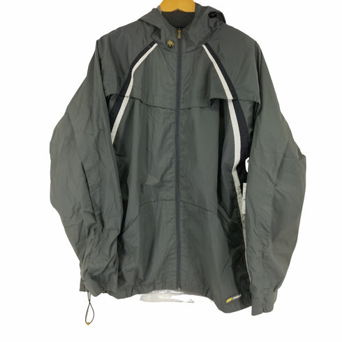 リーボック Reebok 00s インナーメッシュ ラインデザイン シェルジャケット メンズ import:L