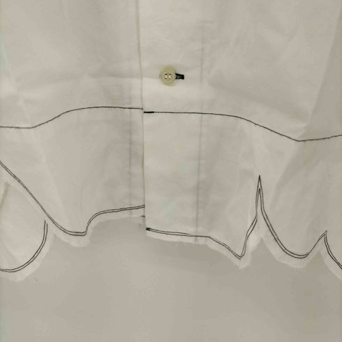 ブラックコムデギャルソン BLACK COMME des GARCONS 丸襟 デザイン S/S シャツ レディース JPN:M