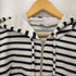 ザラ ZARA ショート丈 ボーダージップアップパーカー レディース import:L