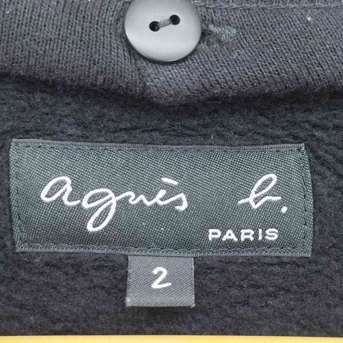 アニエスベー agnes b. フロント ボタン デザイン コットン パーカー レディース JPN:2