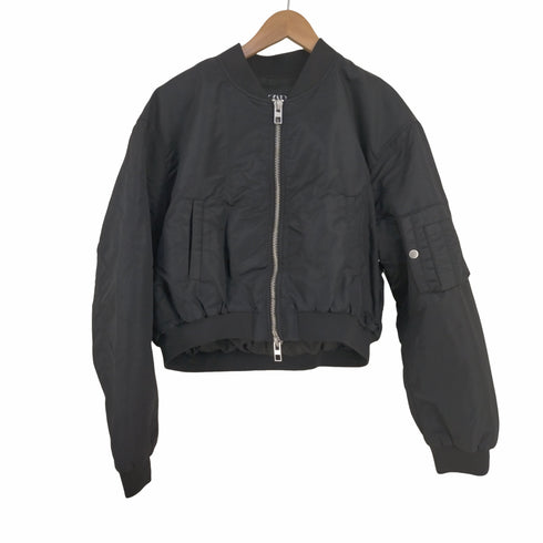 ザラ ZARA クロップド ボンバージャケット レディース import:L